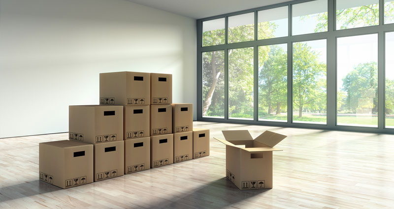Move-out property prepared for cleaning